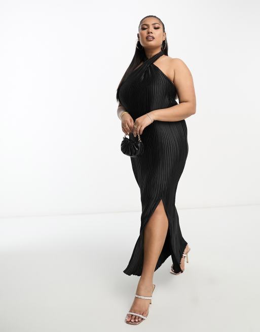 Asos black hotsell dress plus size