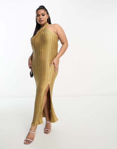 Gold Plus Size Dresses For Women | Asos