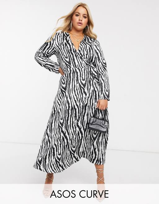 Zebra print outlet dress asos