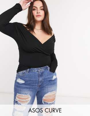 asos bardot top