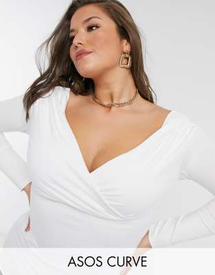 asos white bardot top