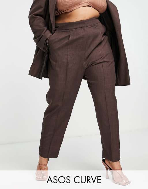 ASOS DESIGN Curve - Exclusives - Korte dad pantalon