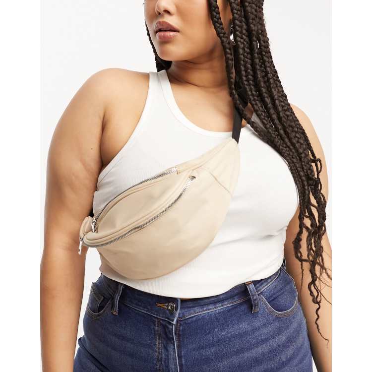 ASOS DESIGN Curve fanny pack in black