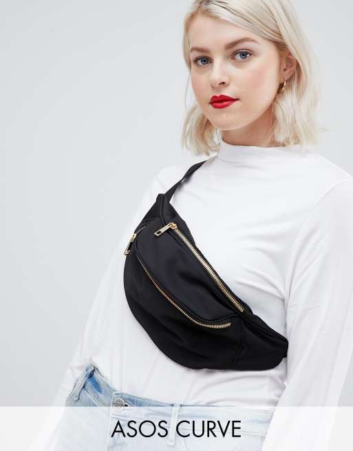 ASOS DESIGN Curve fanny pack in black