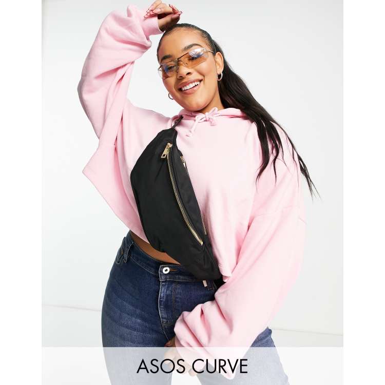 ASOS DESIGN Curve fanny pack in black