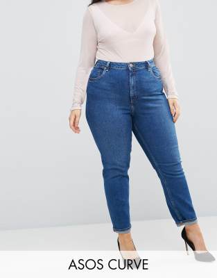 asos curve mom jeans