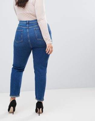 asos curve mom jeans