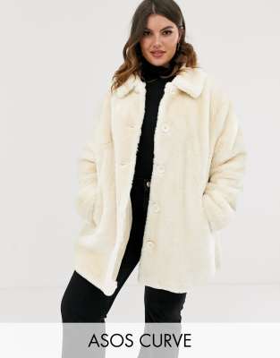 asos plus size coats