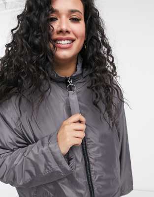 asos curve raincoat