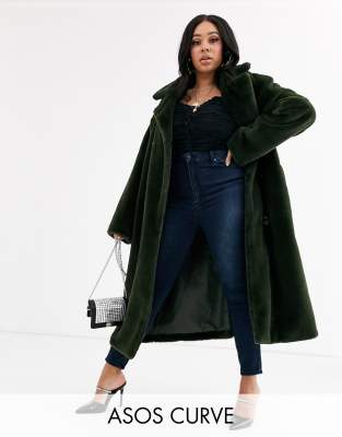 asos curve trench coat