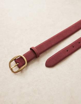 ASOS CURVE ASOS DESIGN CURVE FAUX SUEDE WAIST AND HIP JEANS BELT 