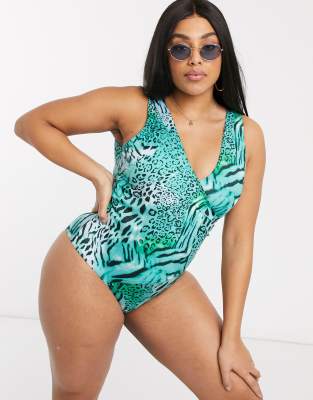 wrap style swimsuit