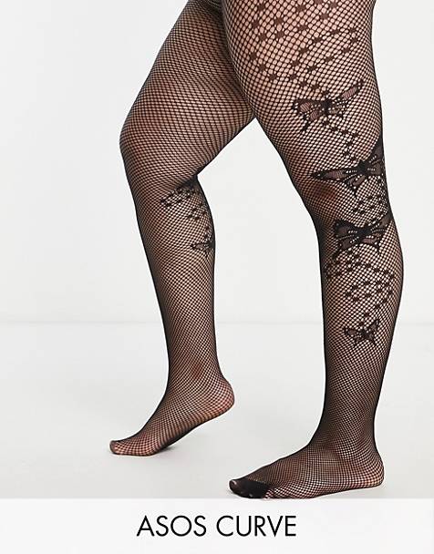 JAVEL Womens 1 Pack Plus Size Patterned Tights