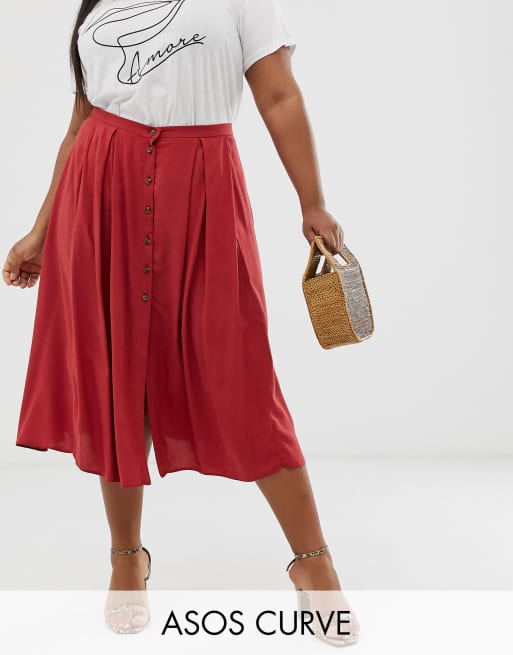 Asos floaty outlet midi skirt