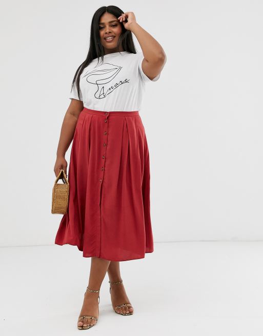 Asos floaty 2025 midi skirt