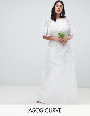 Asos edition floral 2025 applique wedding dress