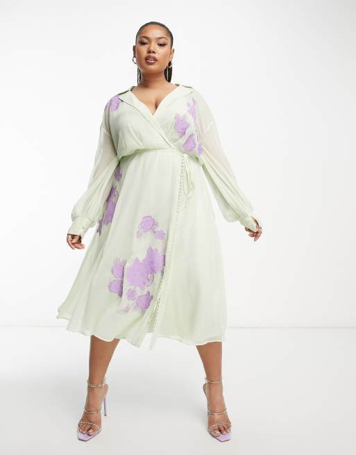 Asos wedding guest on sale dress plus size