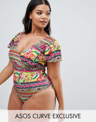 asos curve bathing suit