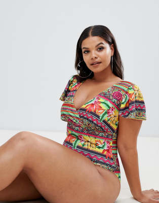asos curve beachwear