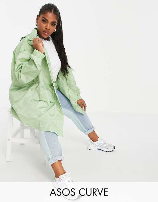 Asos curve sale raincoat