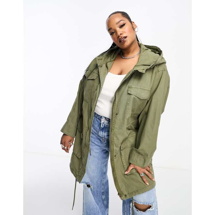 Asos khaki store parka