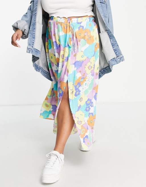 Asos full midi skirt best sale