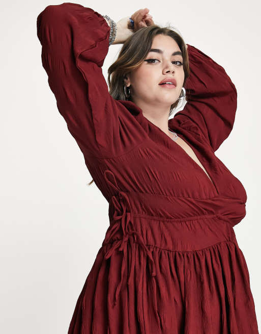 Plus size seersucker dress online