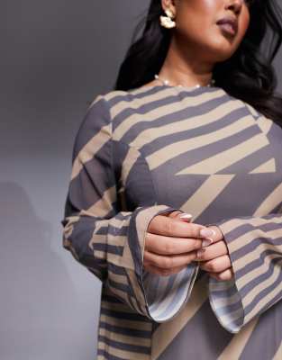 Asos Curve Asos Design Curve Godet Hem Maxi Dress