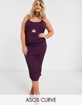 purple going out dress