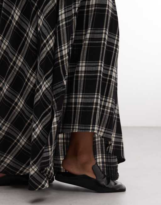 ASOS DESIGN Curve gonna midi a quadri multicolore, 4 di 5