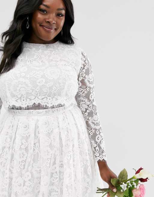 Asos lace wedding clearance dress