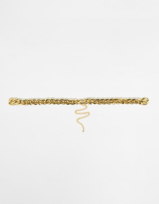 ASOS DESIGN Curve - Grove schakelketting in goud