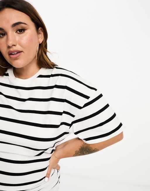 ASOS DESIGN Curve oversized T-shirt in white