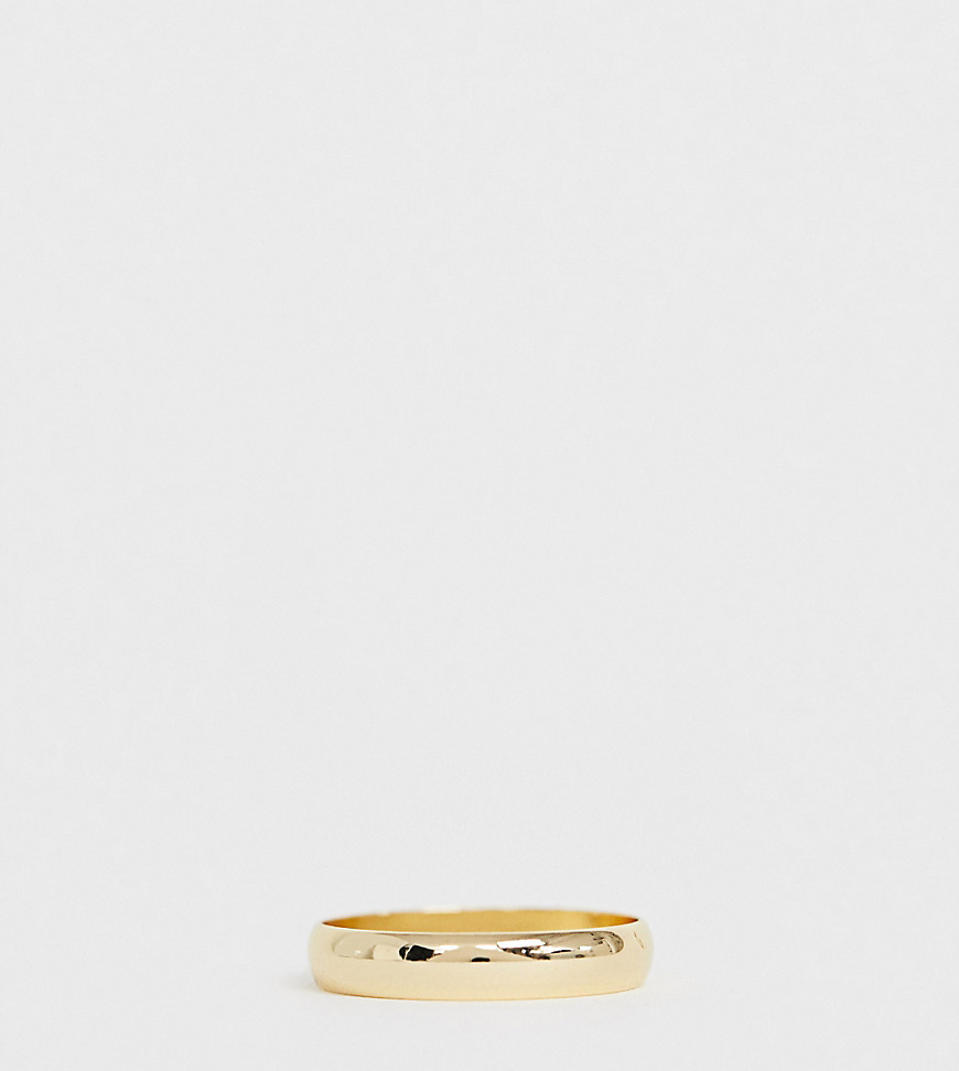 ASOS DESIGN Curve – Guldfärgad liten ring