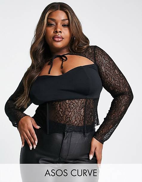Plus Size Tops | Plus Size Going Out Tops & Blouses | ASOS