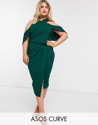 forest green dress asos