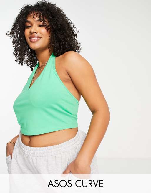 Halter neck top plus size