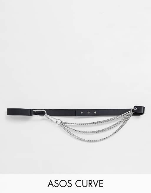 ASOS DESIGN Curve hanging chain and carabiner waist and hip belt ASOS