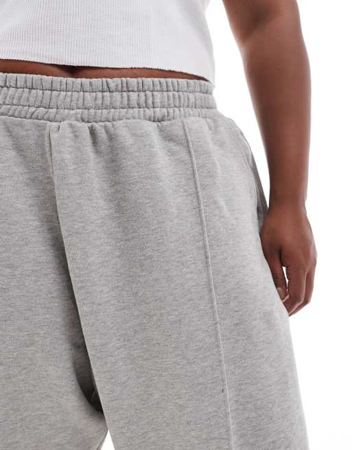 ASOS DESIGN straight leg jogger with deep waistband and pintuck in