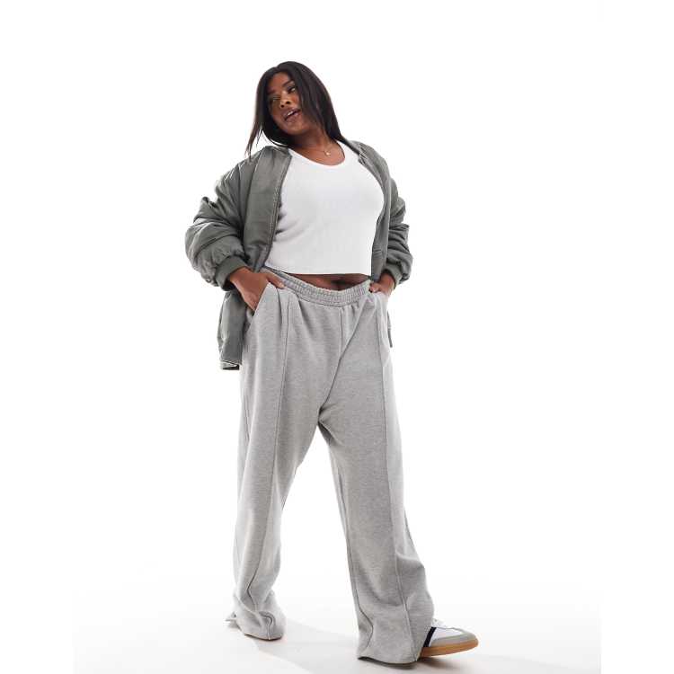 【MODERNIF】Knob Pintuck Wide Brushed Sweatpants 002_be86a6c5-45ed-47dd-af83-