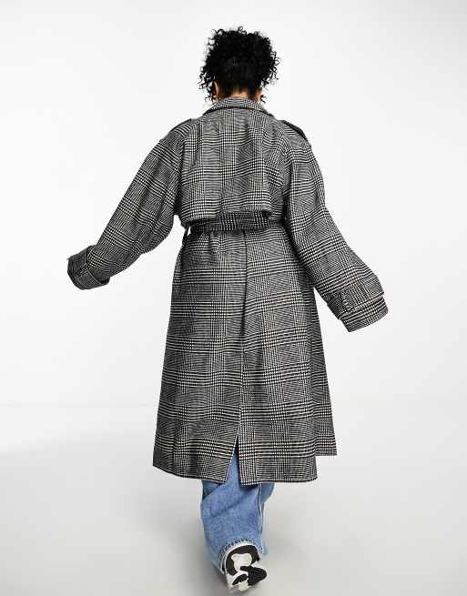 Plaid coat asos outlet
