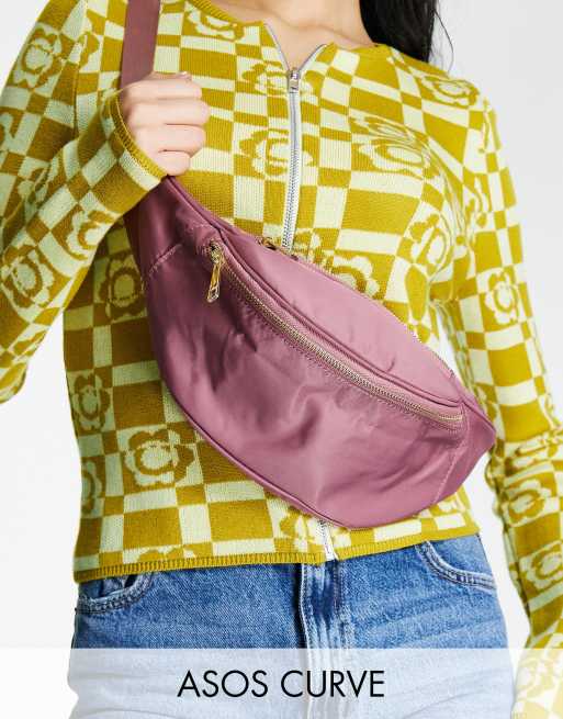 ASOS DESIGN Curve - Heuptasje in roze mauve