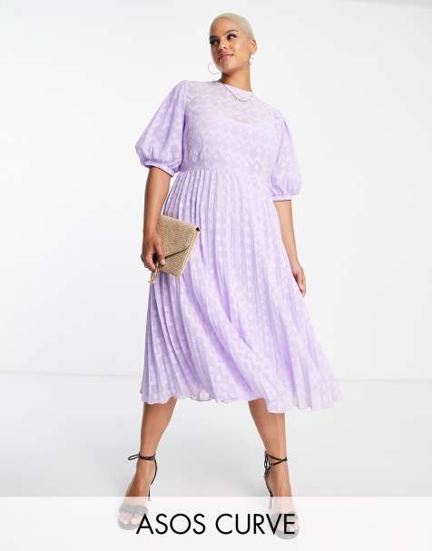 Purple Midi Dresses, Lilac Midi Dresses