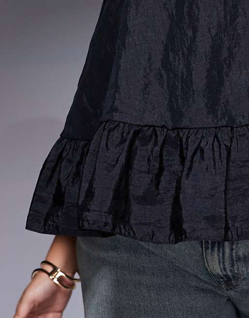 rurumu: smocking frill PT ブラック - パンツ rurumu: smocking frill PT ブラック - パンツ