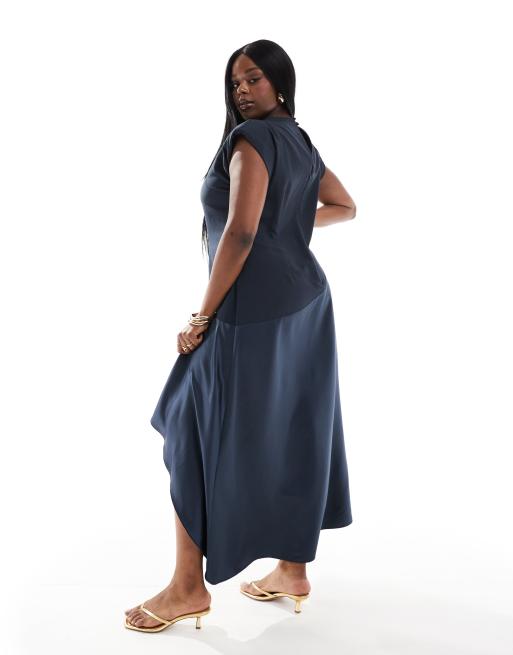 Curve navy fashion dress