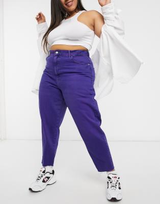 purple boyfriend jeans