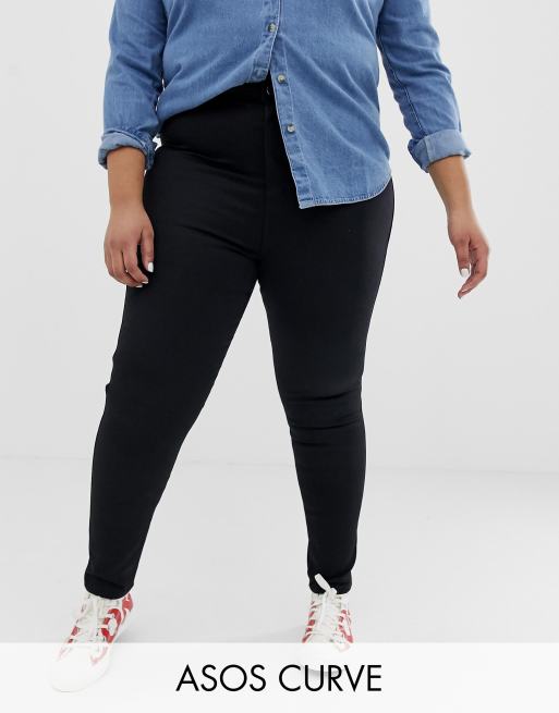 asos black mom jeans