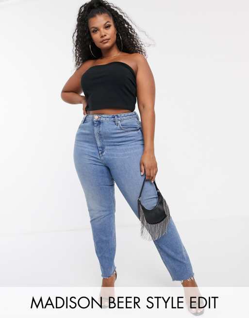 Asos curve mom on sale jeans