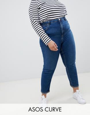 asos curve mom jeans