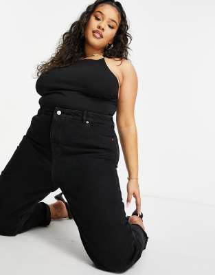 asos design high rise original mom jeans